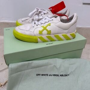 Off White , neon yellow and white sneakers 36/6 unisex